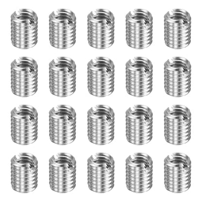 HARFINGTON 20pcs Thread Repair Inserts M8 x 1.25 Male to M6 x 1 Female Thread 10mm Long Stainless Steel Reducing Nuts Metric Self Tapping Sleeves Threaded Reducer Industrial Fasteners - size: M8 x 1.25 Male to M6 x 1 Female x 10mm