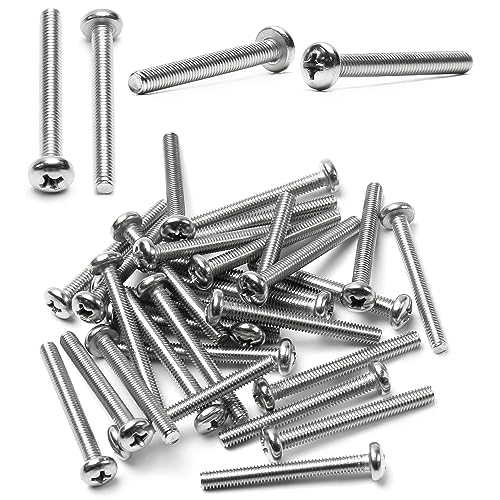30Pcs M4-0.7 x 35mm Pan Head Phillips Machine Screws - size: M4 x 35mm