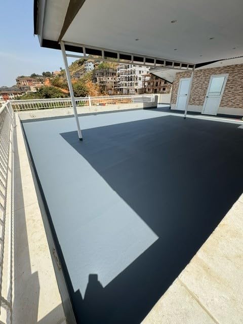 DECK GUARDIAN Elastomeric Deck Paint Coating – Battleship Gray - 1 Gallon - color: Battleship Gray, size: 128 Fl Oz (Pack of 1)