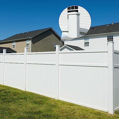 Thyle 2 Pcs 4 x 4 x 39.4 Inches(Actual 3.5 x 3.5) Post Sleeve Vinyl, White - color: White, size: 4 x 4 x 39.4 Inches(actual 3.5 x 3.5)
