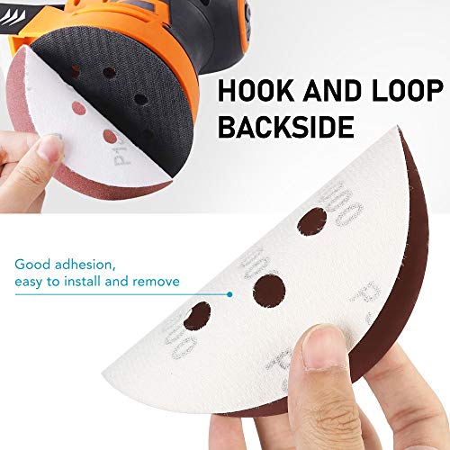 210 Pack 5 Inch 8 Hole Sanding Discs, 40-3000 Grit Sandpaper - style: 210PCS(40-3000 Grit)