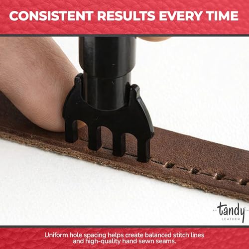 Tandy Leather Diamond Hole Chisel Set, Leather Sewing Projects, 10-Piece