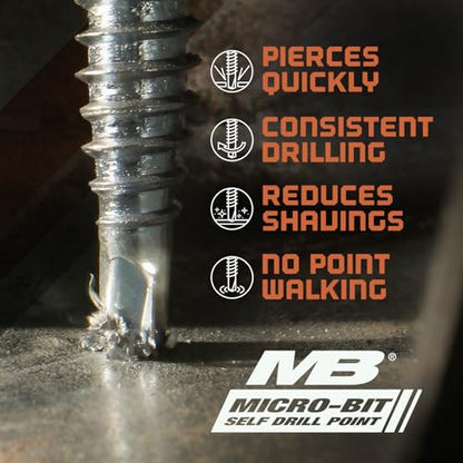 ST Fastening Kwikseal Woodbinder Metal Roofing Screws #10 x 1 - color: Brown, size: #10 x 1"