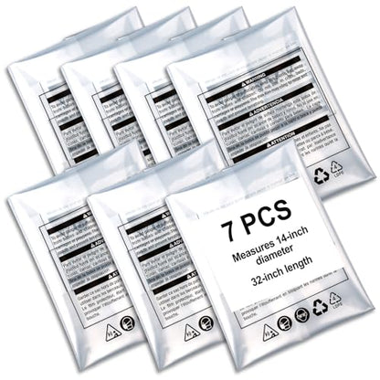 70008 Clear Plastic Dust Collection Bags 14"×32" - style: 7 PACK