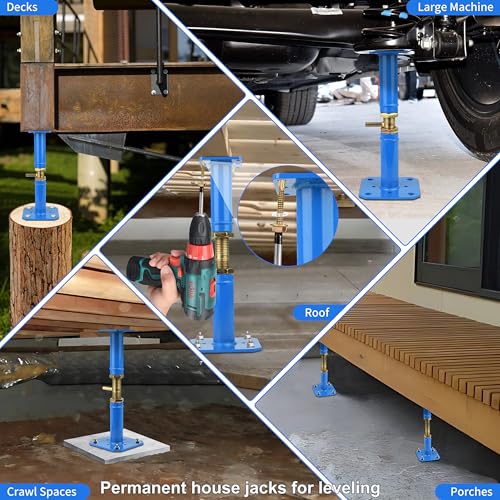 Jack Posts Crawlspace for Leveling Permanent - 16.5-30in House Floor Jacks - size: 16.5-30 inches