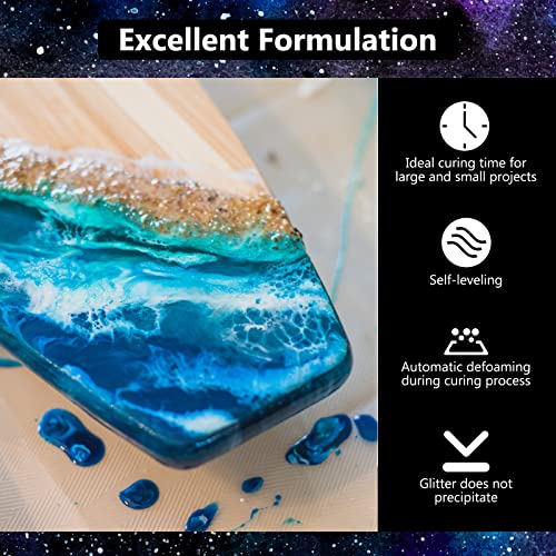 2Gallon Epoxy Resin Kit,Clear Resin No Yellowing No Bubble for Molds&Craft - size: 2Gallon