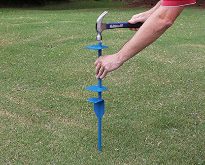 4Ever Products Richmond White Vinyl No-Dig Mailbox Post System with Stake - size: Standard