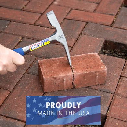 ESTWING Bricklayers/Mason's Hammer, 20 oz Brick Hammer, EO-20BL