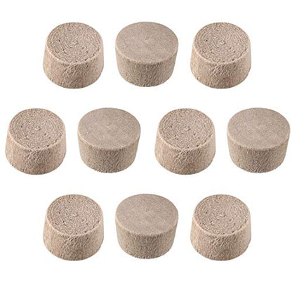 uxcell Wood Button Top Plugs 9/25 Inch Cherry Hardwood Furniture Plugs 1/4 Inch Height 50 Pcs - size: 9/25"x1/4"