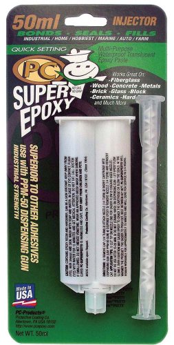 PC Products PC-Super Epoxy Adhesive Paste, Two-Part 50ml Cartridge, Translucent 502