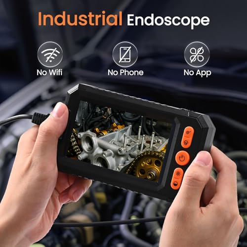 BlueSwan Endoscope Camera with Light 4.3" IPS 1080P Borescope