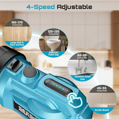SEESII Electric Caulking Gun with a 2000mAh Batteries - color: Navy Blue