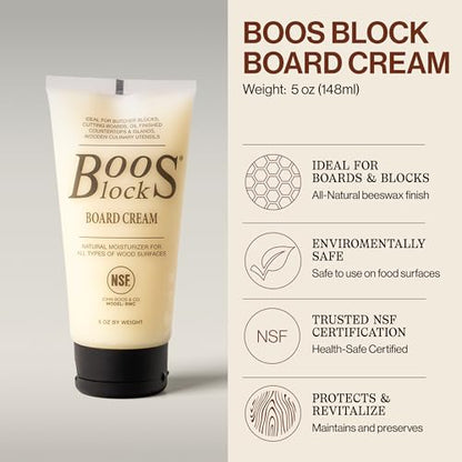 John Boos 3-Piece All-Natural Care & Maintenance Set - style: Care Set + Applicator Beechwood