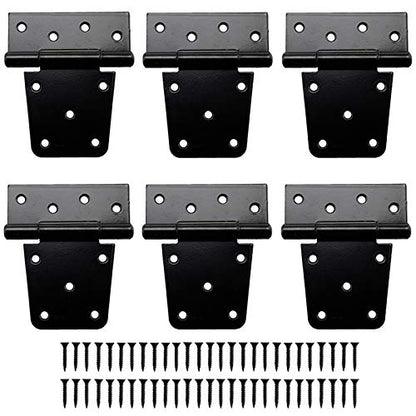 6 Pack 3.5 Inch Heavy Duty Gate Hinges, Barn Door Hinges with Screws