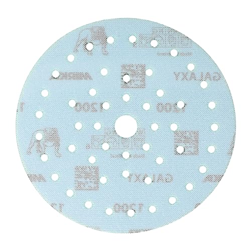Mirka Galaxy Multifit 6 Inch Ceramic Discs, 1200 Grit, Hook & Loop, 50 Pack - size: Grit 1200