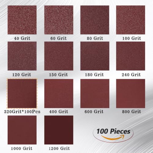 SPEEDWOX 100PCS 2" 320 Grit Sanding Discs, Hook and Loop No Hole Sandpaper - style: 320 Grit