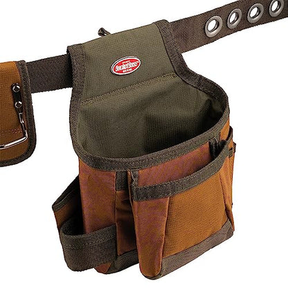 Bucket Boss 50200 Two Bag Tool Belt in Brown