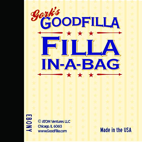 GoodFIlla Ebony, 12 Pound, Wood and Grain Filler Powder, Stainable, Paintable, Sandable, Versatile | Zero Waste - color: Ebony, size: 12 lb