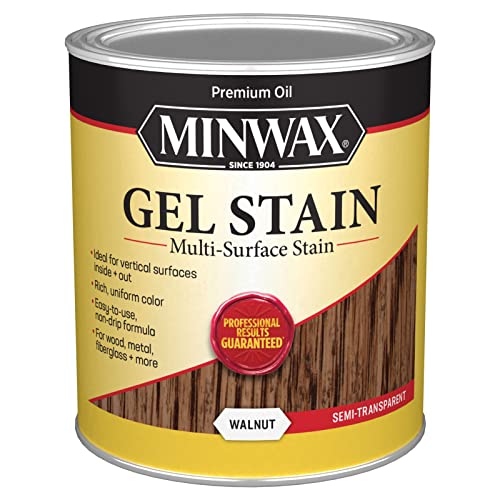 Minwax 66060000 Gel Stain, Walnut, 1 Quart - color: Walnut, size: Quart