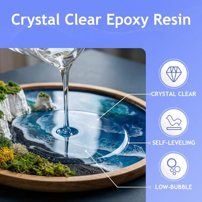 5H Fast Cure Epoxy Resin 1 Gallon - Food Safe & Crystal Clear for Pros