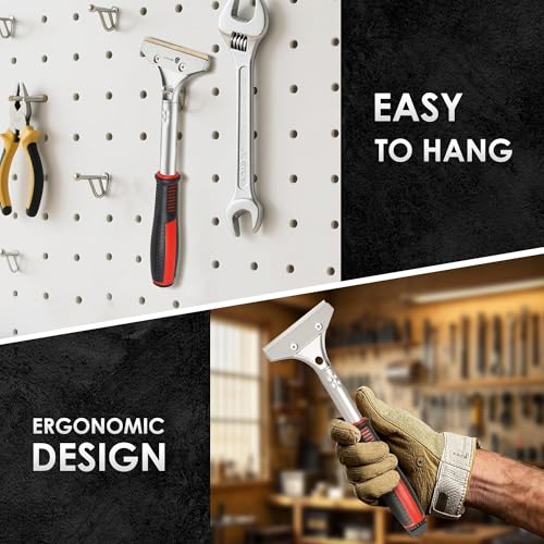 ORIENTOOLS Heavy Duty Scraper, Replaceable Blades for Paint & Sticker