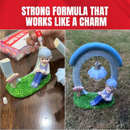 1 Gram (Pack of 24) Single Use Super Glue All Purpose - Superglue - Ca Glue Thick & Strong Adhesive for DIY Craft, Ceramics, Frame, Leather, Metal Etc - style: 1 Gram x 24 PCs Super Glue