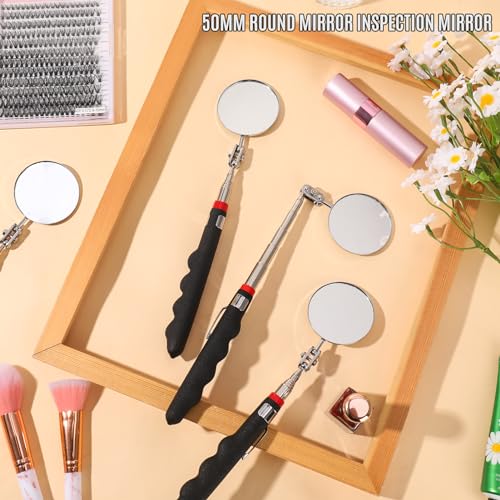 6 Pcs Telescoping Inspection Mirror 30 Inch Mechanical Mirror Tool