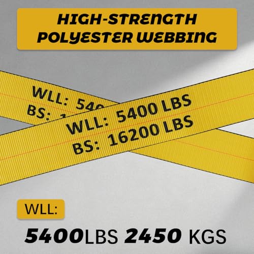 4 Pack 4"x30' Winch Straps Heavy Duty Tie Down Flat Hooks, 16200 lbs - style: 4-pack