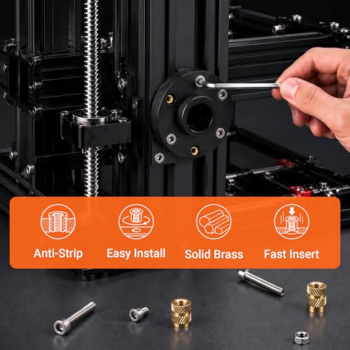 Preciva Heat Set Insert Tool, M4 Threaded Inserts Screw Kit for 3D Printing - size: M4