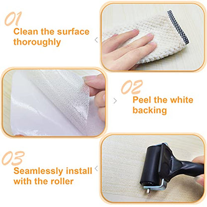 Anti Slip Tape, Waterproof Self Adhesive Transparent 2"x32.8Ft Grip Tape - color: Transparent, size: 2 Inch x 32.8ft