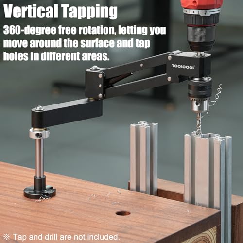 Desktop Tapping Arm Flexible Arm 90° Tap Guide Jig for Aluminum Extrusion