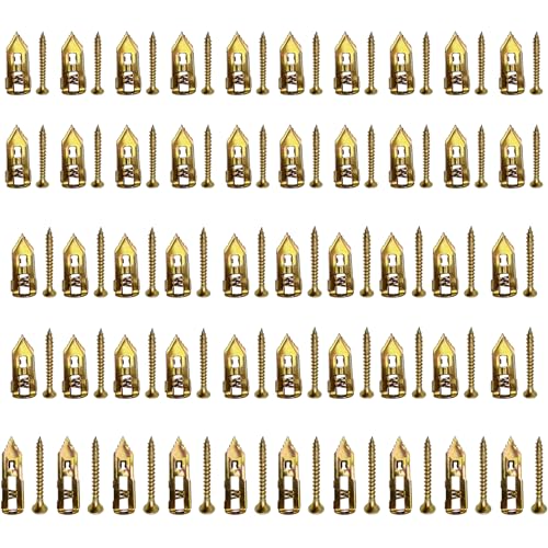 Drywall Anchors with Self-Drilling Screws Kit for Home Decor -3 Size, 50pcs