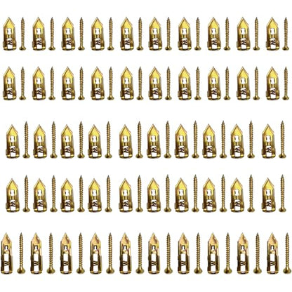 Drywall Anchors with Self-Drilling Screws Kit for Home Decor -3 Size, 50pcs