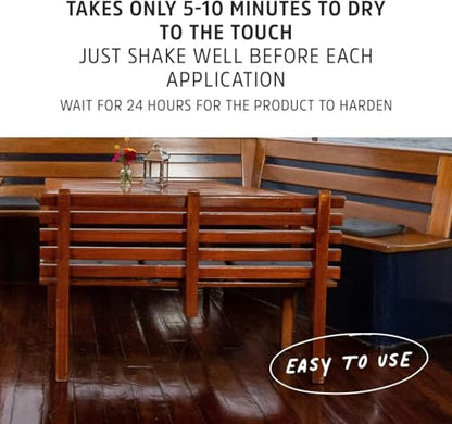 Finish, Premium Teak Cleaner and Brightener, Water-Based, Oil-Free Wood Restorer & Protectant, Safe & Easy To Use Teak Sealer & Polisher for Outdoor & Indoor Wood Furniture, 64 oz - size: 64 Fl Oz (Pack of 1)