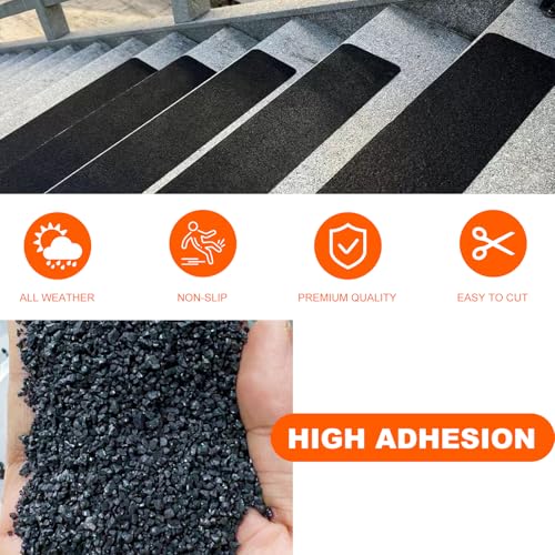 SIKEDEPRO 4" x 33Ft Heavy Duty Anti-Slip Tape,Skateboard Grip Tape, Non-Skid Safety Traction Tape for Staircases Outdoor/Indoor, Waterproof High Traction Stairs Non Skid Treads - size: 4inch