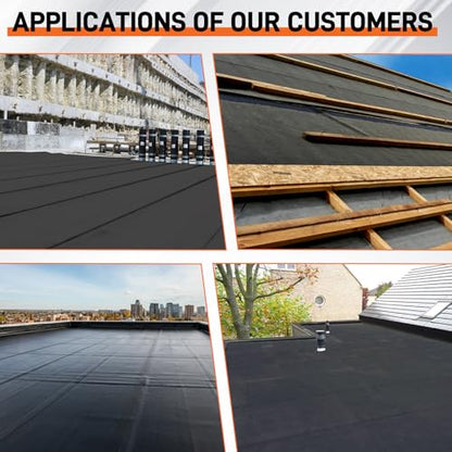 51 Mil EPDM Rubber Roofing Rolls - 39" x 16ft - size: 16 Feet