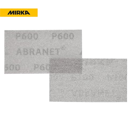 Mirka Abranet 2.75x5 Inch 600 Grit Mesh Sanding Sheets Hook & Loop, 50 Pack - size: Grit 600
