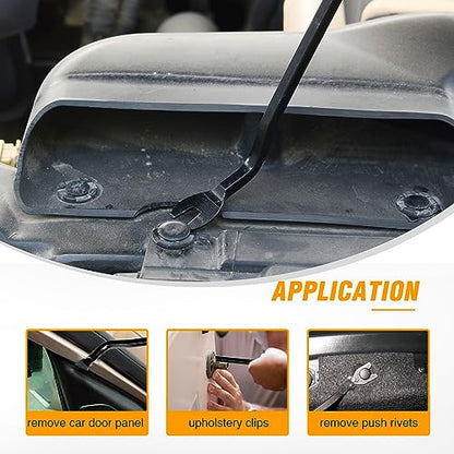 GOOACC 8PCS Auto Trim Scratch Removal Tool - color: Black, size: 8PCS Trim Removal