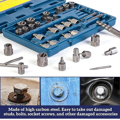 Screw & Bolt Extractor Set,36 Pieces extractor set