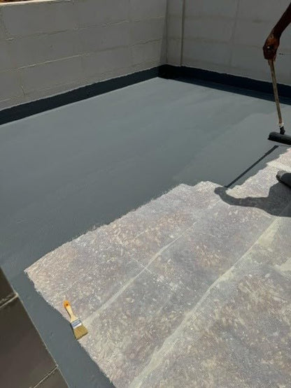DECK GUARDIAN Elastomeric Deck Paint Coating – Battleship Gray - 5 Gallon - color: Battleship Gray, size: 640 Fl Oz (Pack of 1)