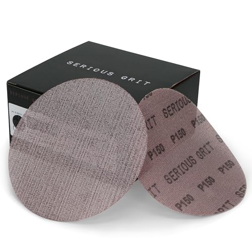 Serious Grit - 6-Inch P150 Grit Ceramic Mesh Sanding Discs - 50 Pack - style: 150 Grit