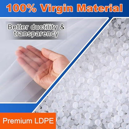 3PK Plastic Drop Cloth,1Mil Thick, 9x12 Ft,Thickened Painter's Sheeting - size: 1mil-3Pack