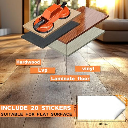 REXBETI Floor Gap Fixer Tool, Plank Gap Repair Kit, Heavy Duty Suction Cup - size: 5