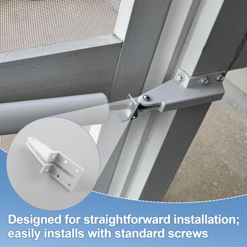 White Replacement Door Jamb Bracket for Lanai Screen Door Closers