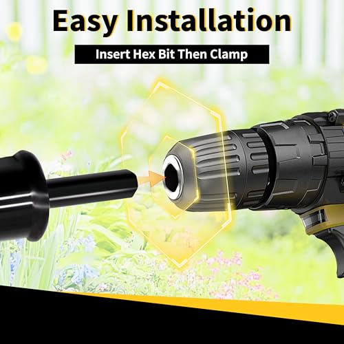 Auger Drill Bit for Planting,Heavy-Duty Garden Auger Spiral Drill Bit with Dual Sharp Blades,Bulb Planter Tool & Plant Hole Digger,Planting Auger for Cordless Drill,Tulip Planter Bit 4"x32" - size: 4"x32"