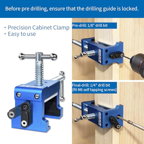 2-Pack Blue Cabinet Clamps,Face Frame Clamps for Installing Cabinets