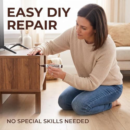 Brown Furniture Repair Wood Cabinet Floor Touch Up Markers Scratch Filler Remover - Mahogany,Wood Polish Care Scratch Covers and Removers