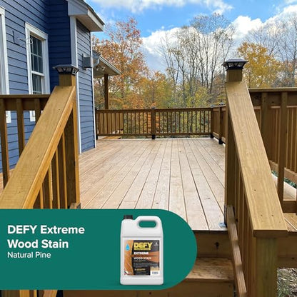 Defy Extreme Wood Stain Natural Pine 1-gallon - color: Natural Pine, size: 1 Gallon