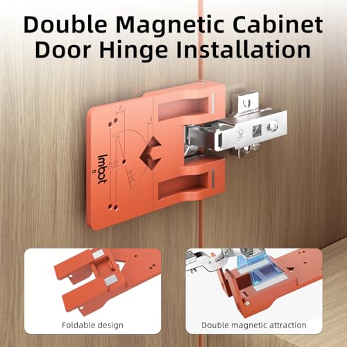 Imbot 35mm Concealed Hinge Jig with Magnetic Stopper for Cabinet Doors