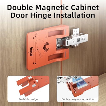 Imbot 35mm Concealed Hinge Jig with Magnetic Stopper for Cabinet Doors